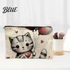 Durable Stitched Bag Cat Printed Storage Bag with Smooth Zipper
