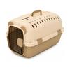 N&S Pet Carrier, Small Size, Brown, Approx. 5kg or Less, Dog/Cat Carrier Case, Hard Carry for Small Dogs, Cats, Breathable, Handle Included, Door
