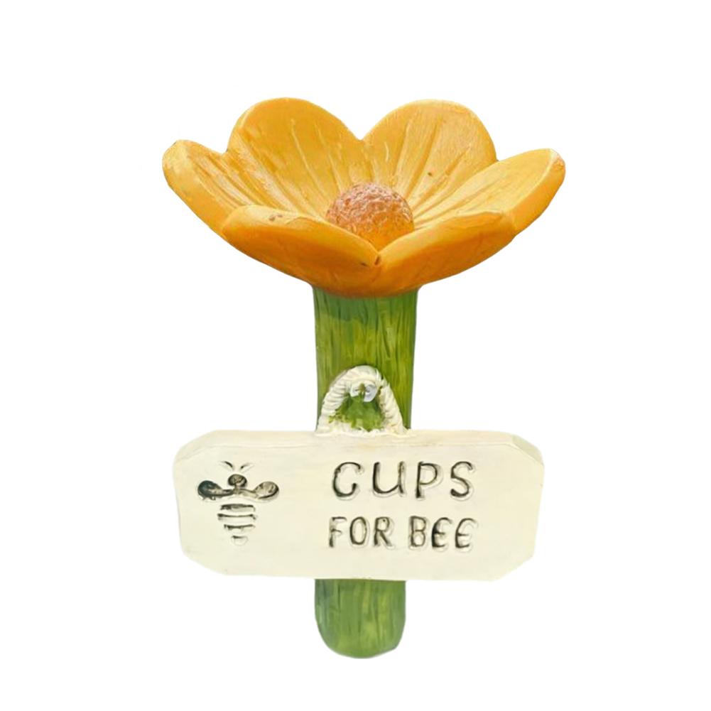 Bienenwassertränken für den Garten Bienenbestäuber Futterspender Trinkbecher Blumenform Bewässerungsstationen Bunte Schmetterlinge Hygienische Becher