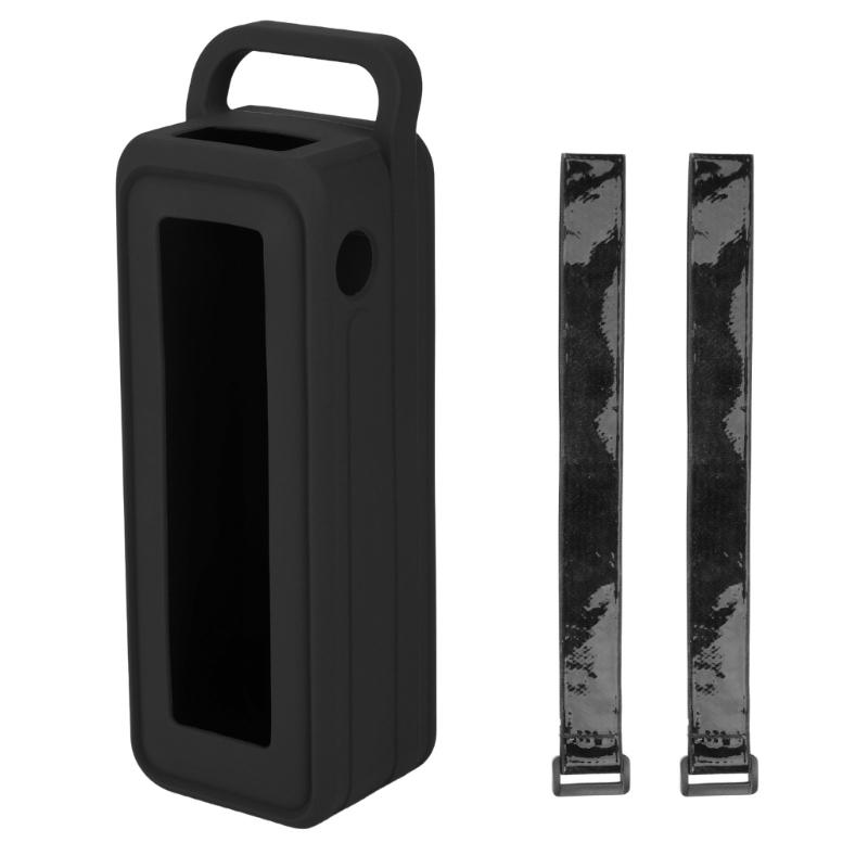 Portable Silicone Cover With Carrying Handle And Nonslip Bands For 27650mAh Mobile Power Protections Sleeve