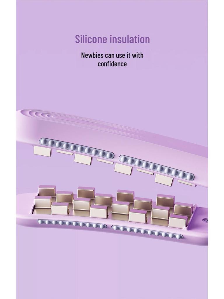 Corn Perm Negative Ion Curling Iron: Damage-Free, Fluffy Styling Crimper for High Skull Tops