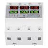 Over Under Voltage Protector 80A 3 Phase Auto Reset Voltage Protective Device DIN Rail Voltmeter Amm