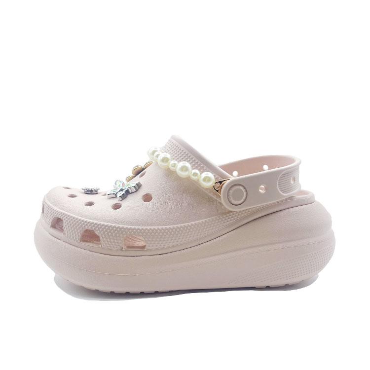 

Crocs Broken Cocoon into a Butterfly EVA Sweet and Cute Decorative Buckle Hole Shoes Unisex Pink Style 38-39 розовый