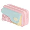 Multi-layered Macaron Color Pencil Bag Large Capacity Pen Pencil Case  Office