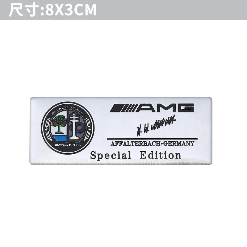 

GLC GLB 3D Metal Aluminium Badge Car Body Decoration Sticker For Mercedes Benz AMG W204 W205 W203 W211 W212 W213 W201 W210 W124 1Pcs