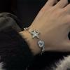 YK Diamond-set Flower Star Love Pendant Bracelet Cold Wind Personalized Commuter Bracelet Light Luxury High-end Jewelry