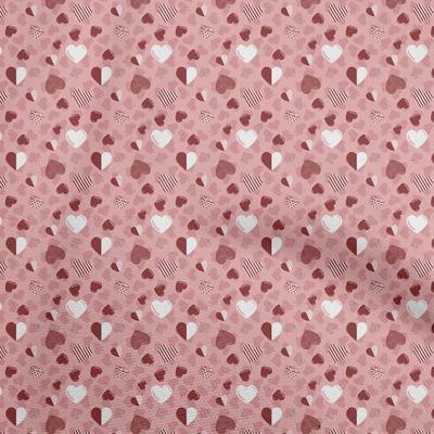 Cotton Flex Dusty Pink Stoff Herz Bastelprojekte Dekostoff Bedruckt Meterware 40 Zoll