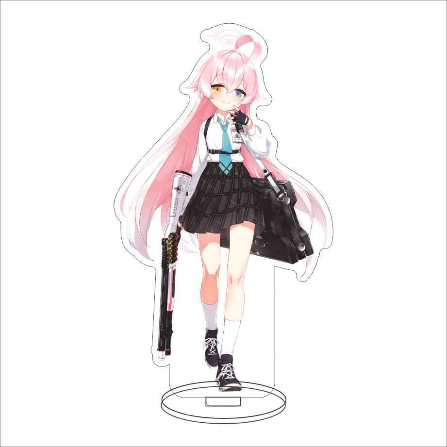 Anime Blue Archive Sunaōkami Shiroko Stand Model Cosplay 15cm Acrylic Game Figure Waraku Chis Cute Desk Decor Fans Collection