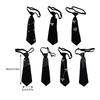 Unisex Japanese Student Uniform Adjustable Strap Pre Tied Necktie Luxurious Rhinestones Embellished Neck Tie Neckwear