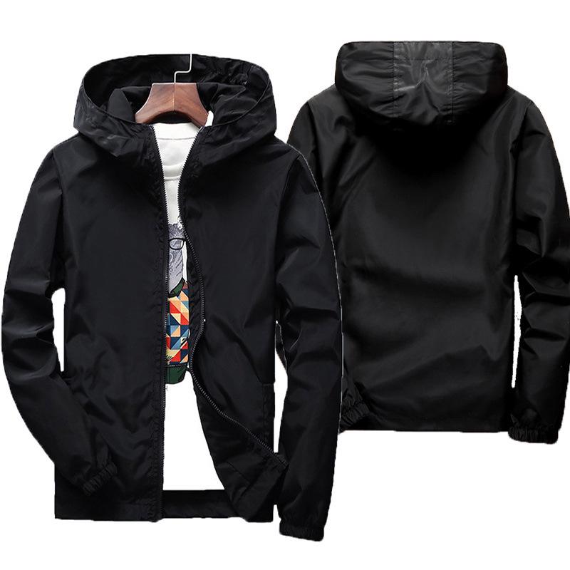 

Cross-border Unisex Lightweight Windbreaker: Casual Outdoor Jacket for Youth and Adults L чёрный