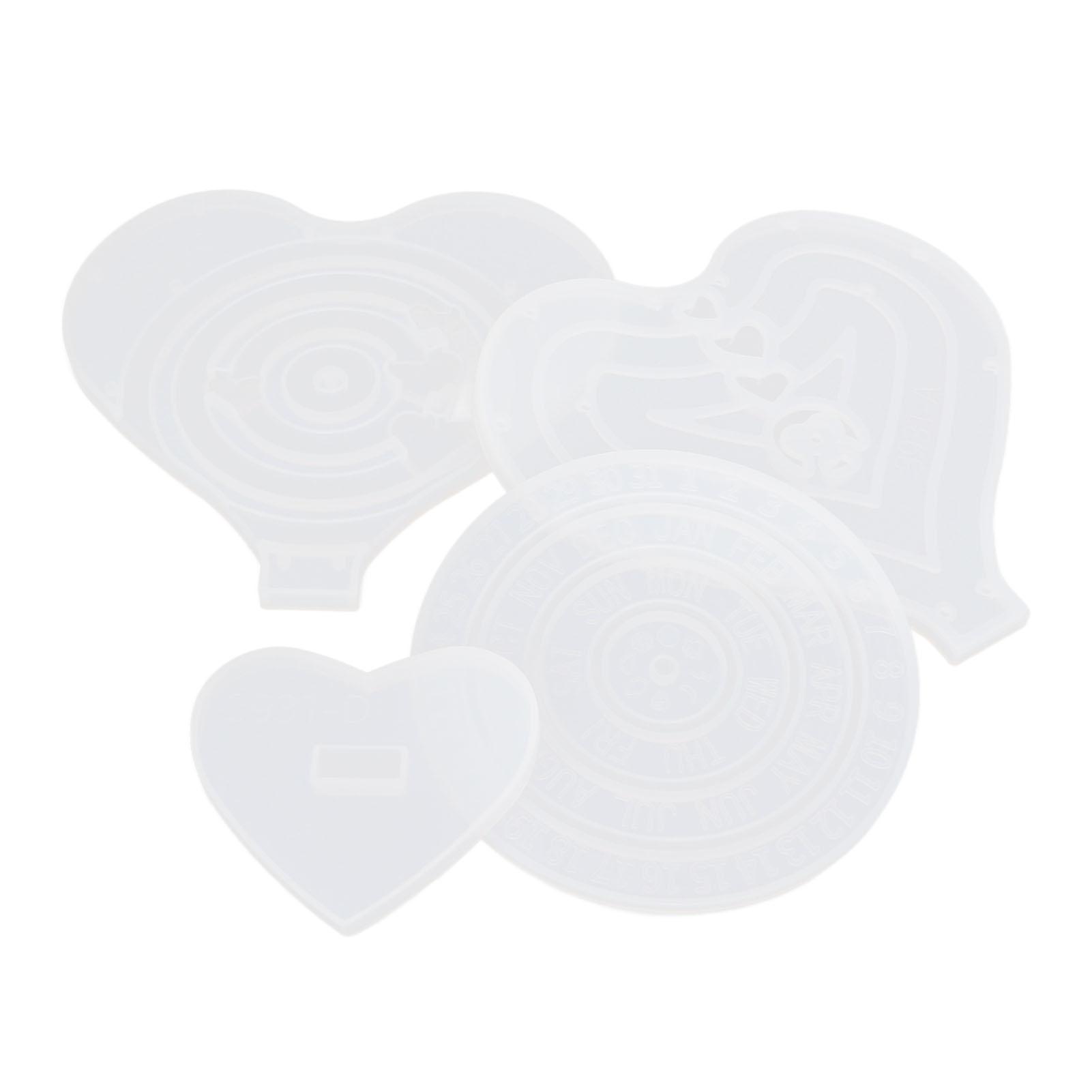 4 шт. Форма для подстаканников 4 разных стиля Моющиеся Многоразовые Домашние DIY Украшения Смола Арт