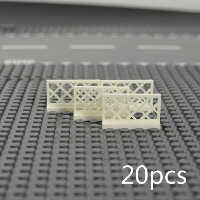 DIY Zubehör Stadt Freunde Haus MOC Teile Zaun Treppen Leiter Tor Bausteine Tür Fenster Figuren Garten Leduo Ziegel