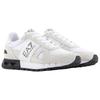 Emporio Armani EA7 Leather Round Toe Lace-Up Logo Low-Top Lifestyle Sneakers Men sneakers White X8X151XK354S271