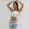 Sexy Geometric Sequined Body Chain, Personalized Street Shot Rhombus Hollow Handmade Clothing Women
