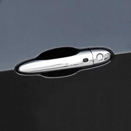 8P 2017-2025 Jeep Compass Rear Door Handle Cover ABS Chrome Trim Keyless Smart | Polished Chrome | 1 Year Manufacturer Warranty | Rear | China