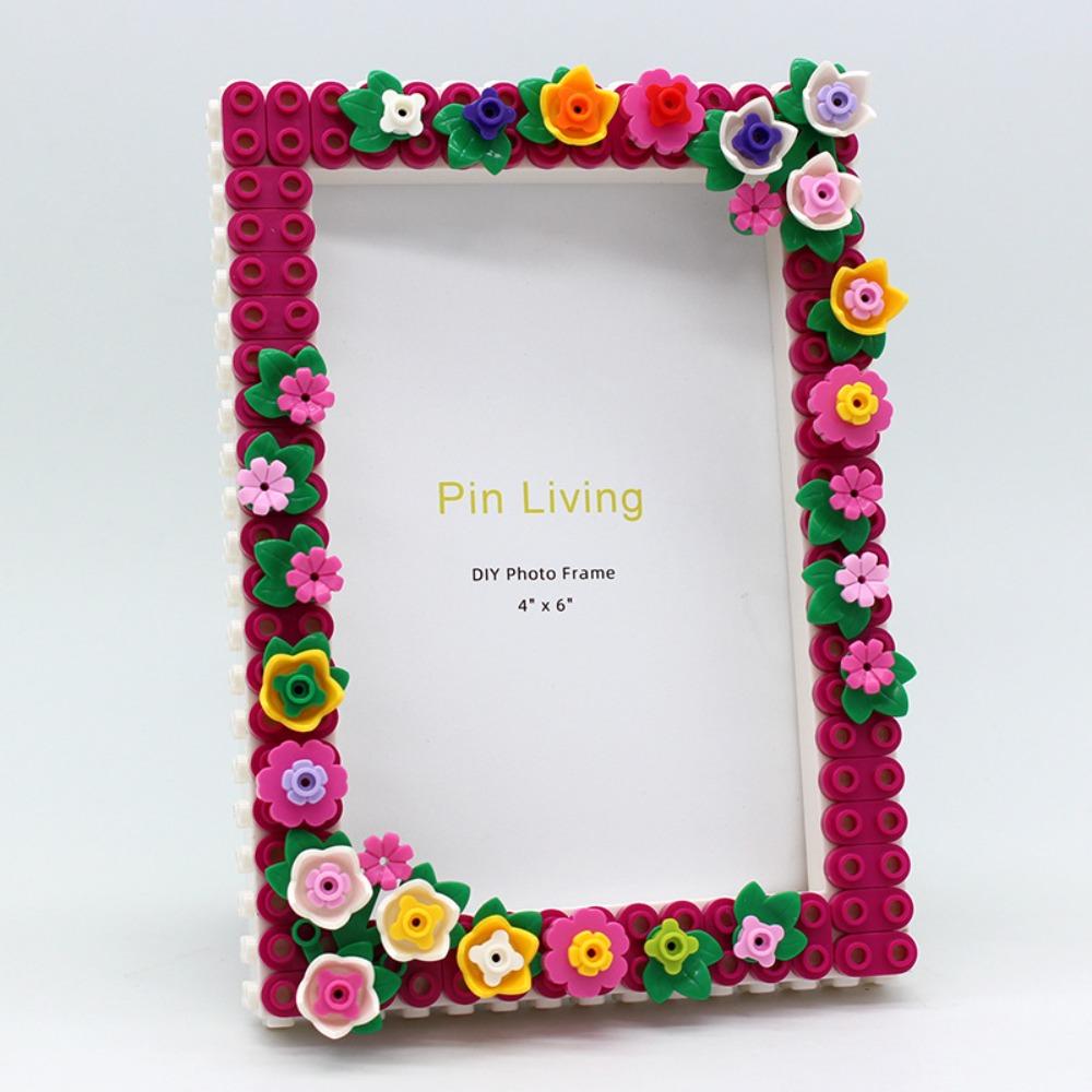 Modern DIY Photo Frames Color Block Display Platform Wall Photo Holder  Family Activity Gift