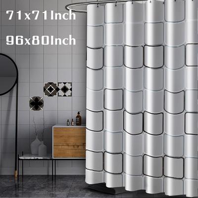 Moroccan castle wall Fabric Shower Curtain Bathroom Waterproof /& 12 Hooks 71x71/"
