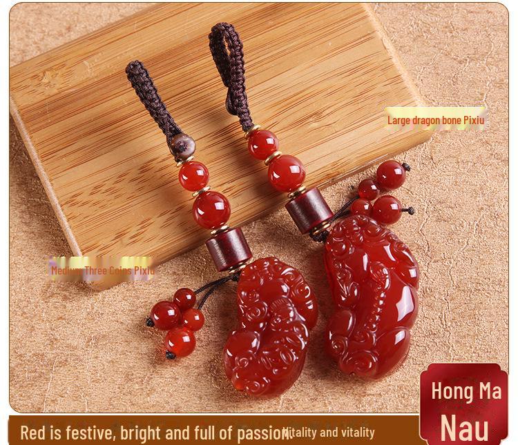 Jade Pixiu Keychain Men's Car Key Pendant - Creative Jade Gift