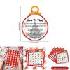 Christmas Party Bingo Game Kit With Snowman Cards For Family Gatherings
