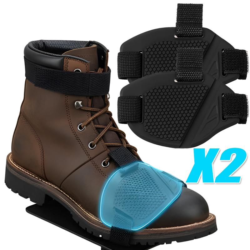 Rutschfeste Verstellbare Motorrad-Reitzubehör 1/2 Stück Motorrad-Schalthebel-Stiefelchen-Pads Schalthebel-Schuhabdeckungen Leichte Stiefel
