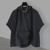 T-shirt alla moda da uomo a maniche corte con cappuccio, cerniera e tasca grande - Stile estivo coreano