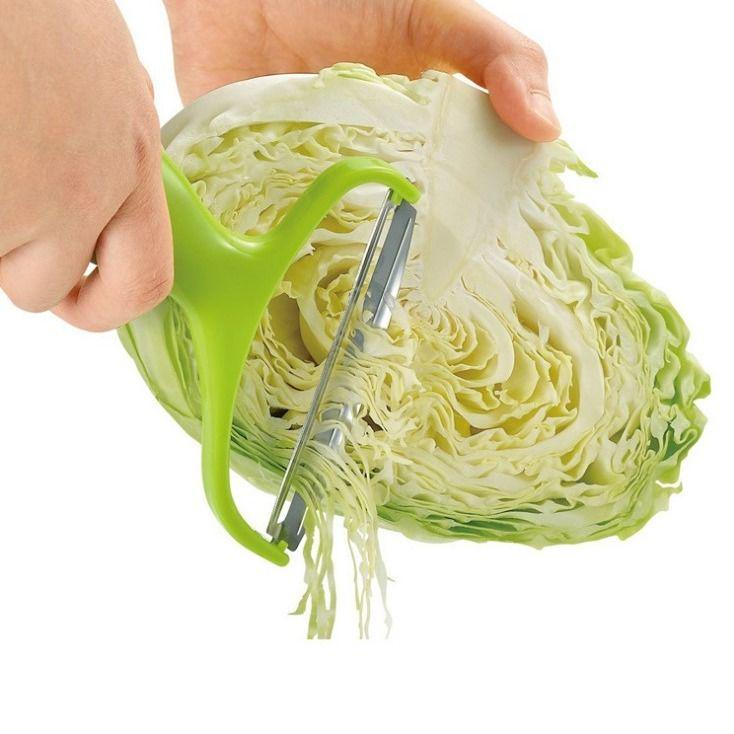 Multifunctional Oversized Peeler & Shredder for Cabbage, Fruits, and Pumpkin with Wide Mouth Blade