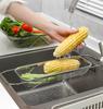 Telescopic Kitchen Sink Vegetable Washing Basin & Multi-purpose Drain Rack for Tableware