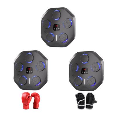 Music Boxing Machine Equipment Reaction Target Electronic Smart Boxing Wall Target for Household Kickboxing Practice Home Gym