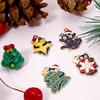 10 Piece Zinc Based Alloy Christmas Charms Gold Plated Multicolor Cat Animal Enamel Pendants For DIY Jewelry Making