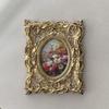 European Retro Resin Rectangular Photo Frame - Creative Carved Desktop Display for Weddings