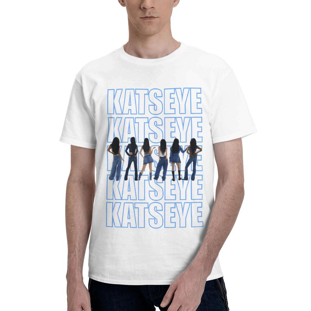Custom Unisexs Kkatseyes T Shirts Short Sleeves Cotton Tshirt Casual Girl Group Tee Slim Fit