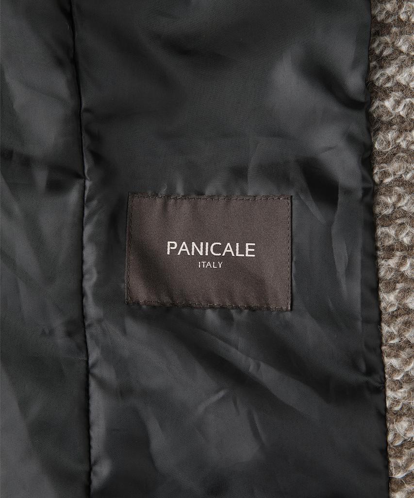 Panicale Brown Wool Blend Knit Jacket