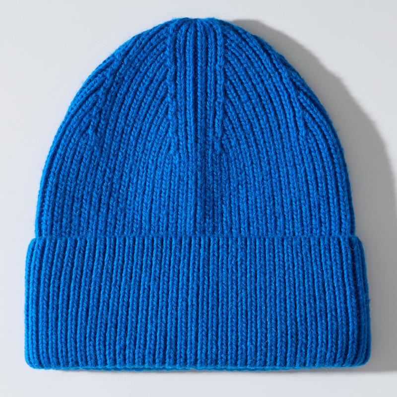 2025 Autumn/Winter Unisex Thick Knit Wool Hat - European & American Inspired Korean Style