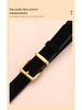 Versatile Matte Leather Women's Belt - Elegant Fashion Suede Waistband with Second Layer Cowhide for Jeans