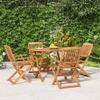 Vidaxl 5-Cz. Garden Furniture Set, Solid Acacia Wood