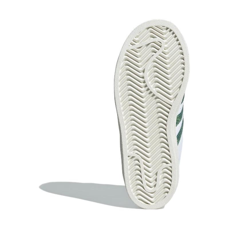 Adidas Originals SUPERSTAR Abrasion Resistant Low Top Kids' Skateboarding Shoes White Children Aged 3 7 Years Old Sneakers IH3496