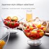 Contenitore per Alimenti Ciotola Diagonale per Frutta Ciotola di Plastica per Insalata Stoviglie da Portata Contenitore per Conservazione Alimenti Durevole