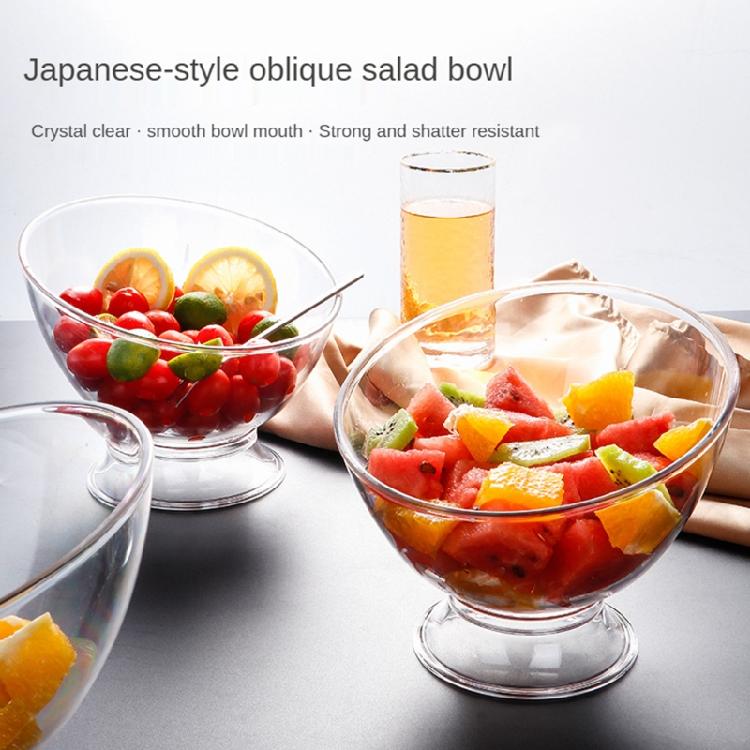 Contenitore per Alimenti Ciotola Diagonale per Frutta Ciotola di Plastica per Insalata Stoviglie da Portata Contenitore per Conservazione Alimenti Durevole