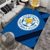 Tappeto con Logo Volpe Leicester City - Blu Decorazione Camera da Letto Club di Calcio Adatto per l'uso come antiscivolo per soggiorno camera da letto divani