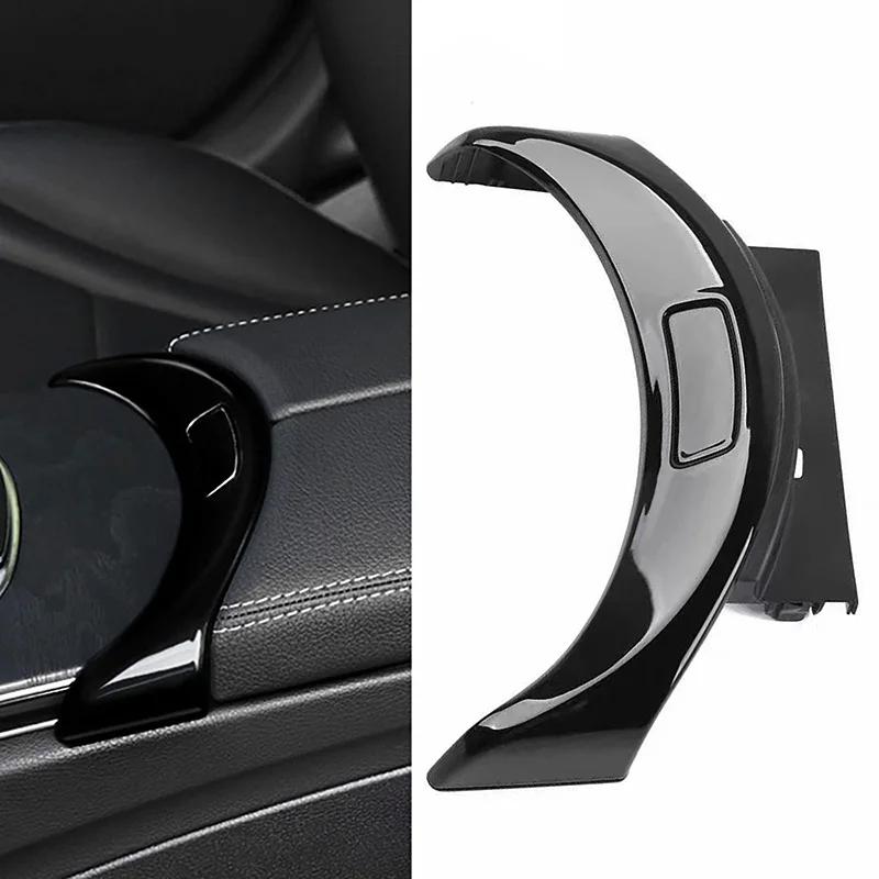 Biltillbehör Konsol Armstöd Knapp Svart Högblank Trimskydd Passar För Benz C GLC W205 W253 C200 C230 GLC300 #2056803407