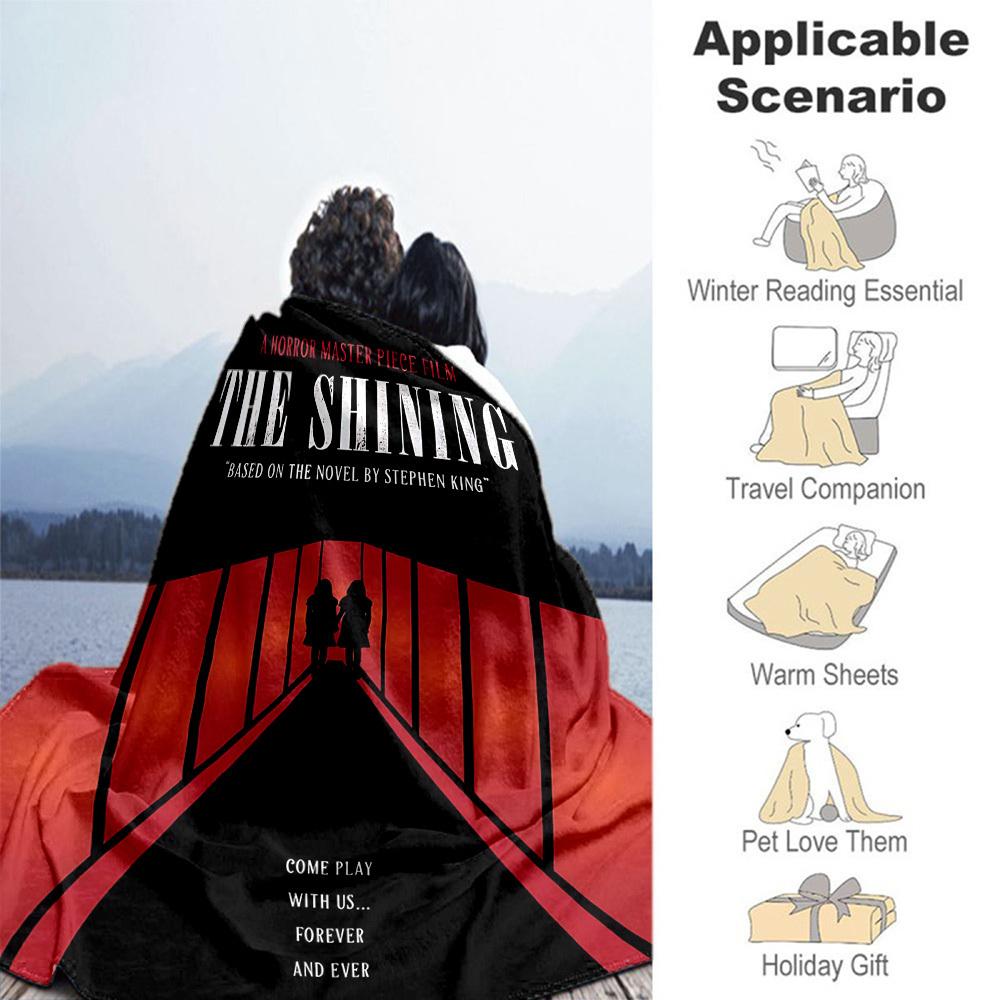 1PC Horror Master Piece Film Outdoor Flannel Blanket Soft Plush Decor for Picnics, camping,Bedroom, Playroom, Office, or Lunch Break1134A