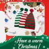 Adult Christmas Santa Hats Knitted Striped Beanie Soft Warm Winter Caps For Women Men Streetwear Clothing Accessory