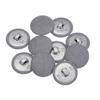 10pcs 20mm Fabric Cloth Covered Button Metal Shank Round Sewing Buttons for Diy Sewing Suits Dress Shirt Coat Clothing Decor
