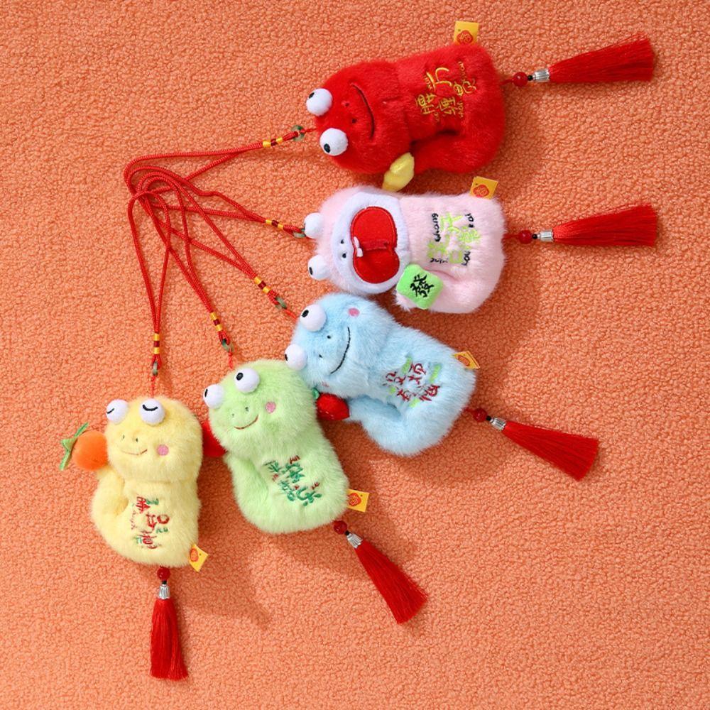 Chinese Style Snake Year Mascot Plush Doll Big Eyes Snake Plush Small Pendant Girls Toys