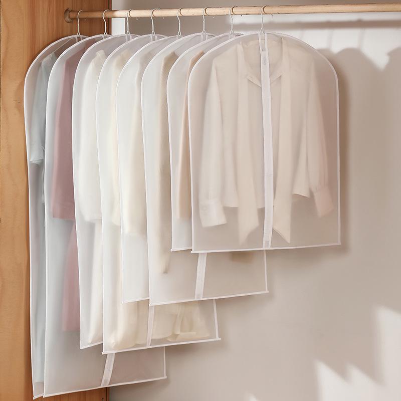Transparent Dustproof Wardrobe Garment Bag - Bedroom Overcoat and Clothes Storage Cover