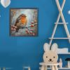 30x30cm Bird 5D DIY Full Drill Round Diamond Painting Kit for Home Wall Decor