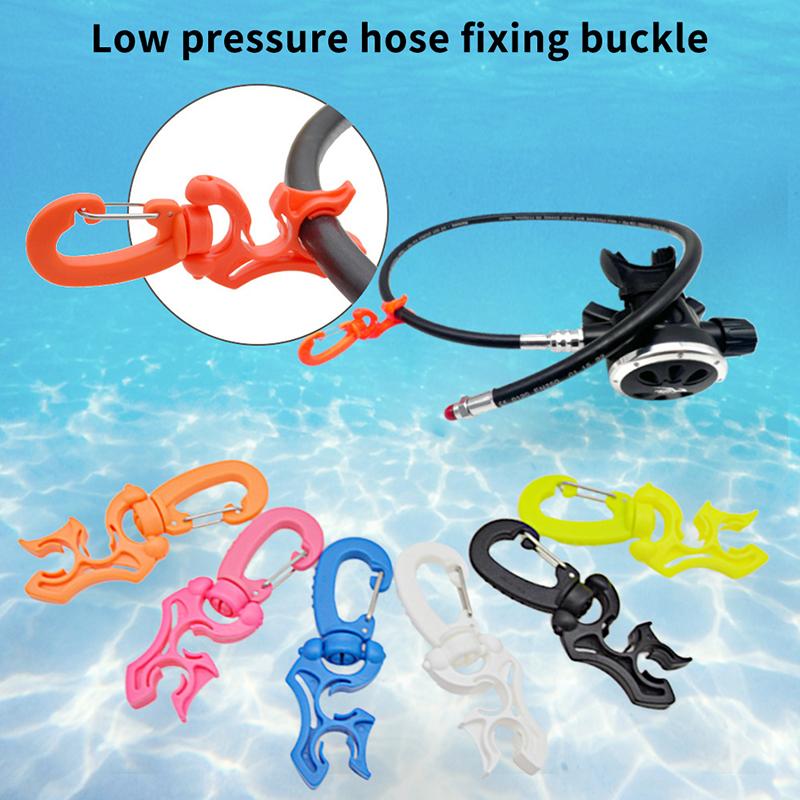 Diving Clip Bcd Hose Retainer Diving Double Bcd Hose Holder Clip Regulator Retainer Buckle Hook For Dive Snorkeling 2Pcs