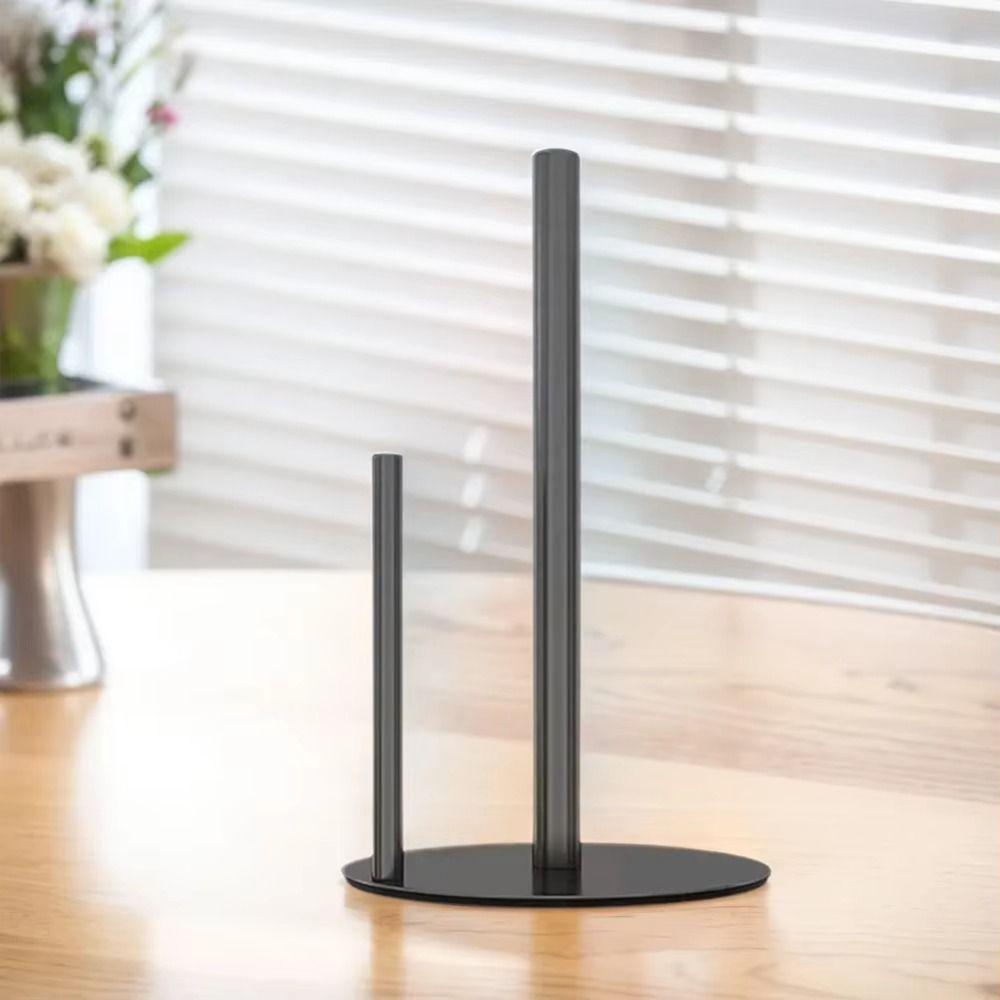 Weighted Base Paper Towel Holder Stainless Steel Roll Paper Holder Paper Towel Stand  Bathroom