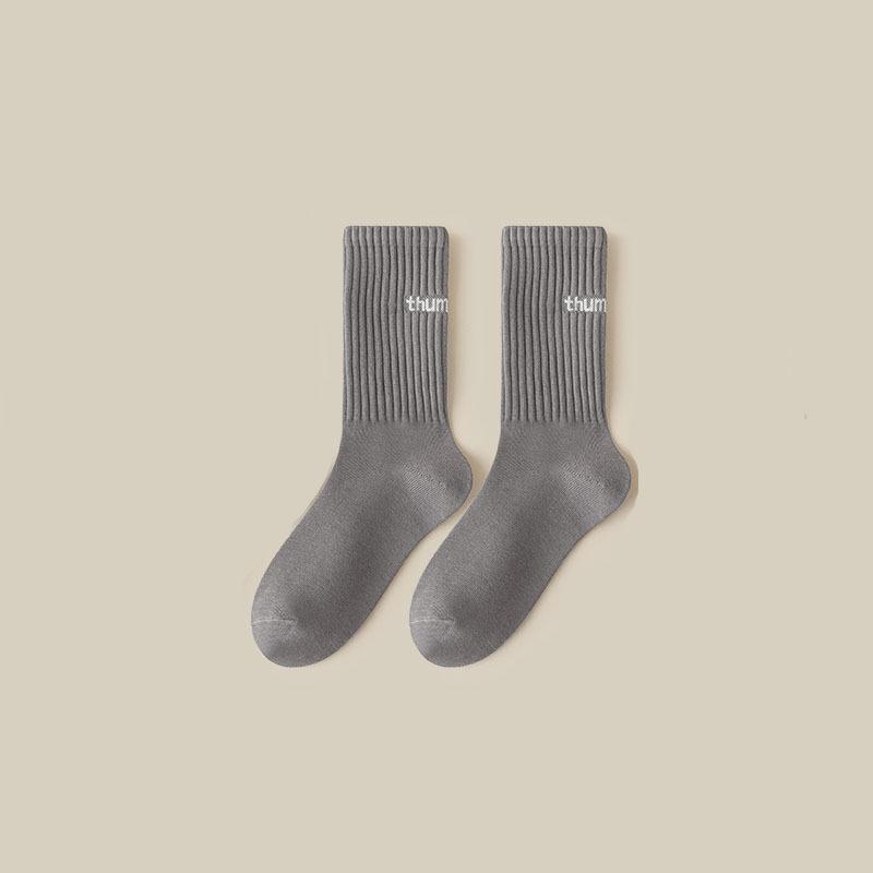 College Tooling Style Lovers All-Match Wear-Resistant Thick Line Socks Men'S And Women'S Autumn And Winter Sports Deodorant Pile