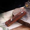 BEPAN 1 Set Wooden Zen Style Yulan Magnolia Incense Box Solid Wood Incense Burner for Tea Ceremony Home Decoration Gift